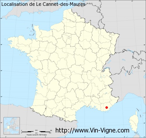 Carte  de Le Cannet-des-Maures